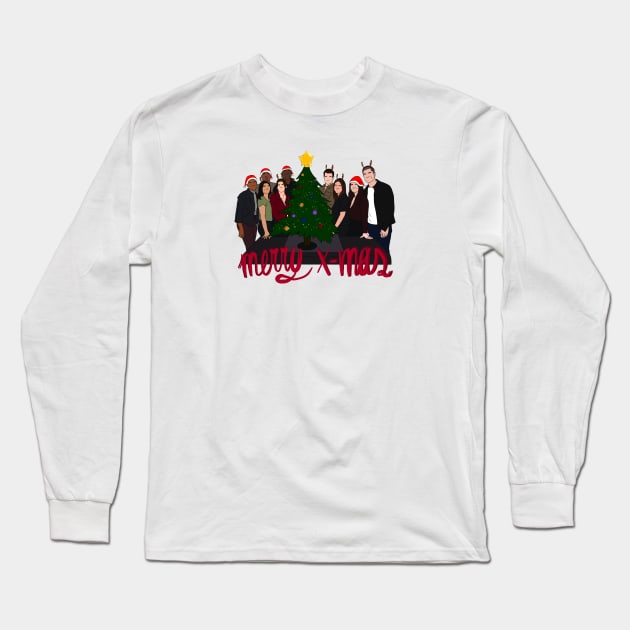 The Rookie Christmas Long Sleeve T-Shirt by SabsArt05